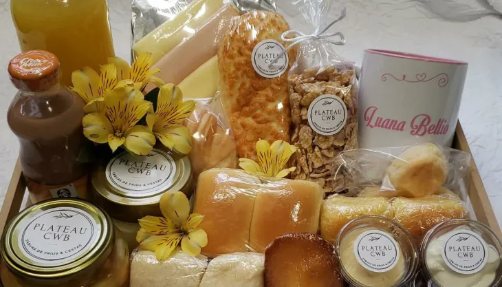 Tábua frios cesta café da manhã dia das mães delivery Curitiba