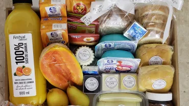 Cesta café da manhã dia das mães delivery Curitiba
